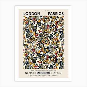 Poster Aster Amaze London Fabrics Floral Pattern 1 Art Print