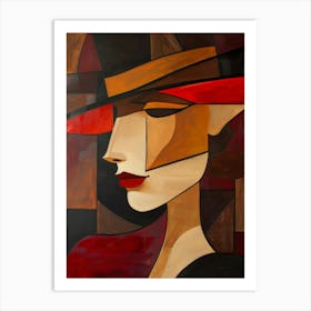 Woman In A Hat 99 Art Print