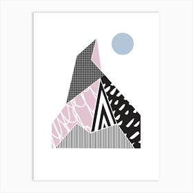 Geometric Mountain Art Print