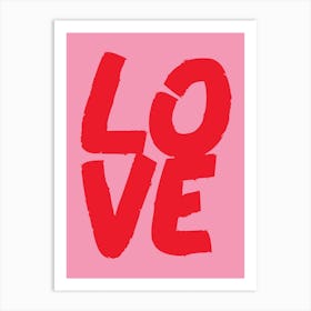 Love Type Art Print