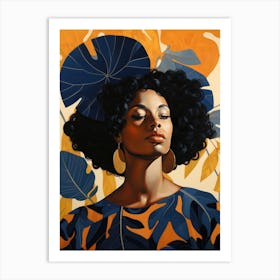 Afro-American Woman 12 Art Print
