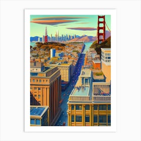 San Francisco Cityscape Art Print