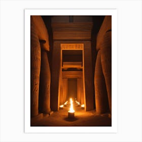 Egyptian Temple Art Print