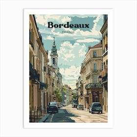 Bordeaux France Gironde Travel Art Illustration Poster