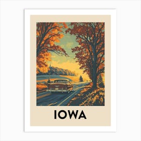 Iown Vintage Travel Poster Art Print