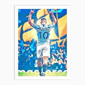 Kun Aguero 2 Art Print