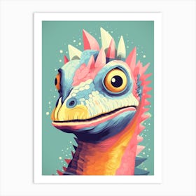 Colourful Dinosaur Citipati 3 Art Print