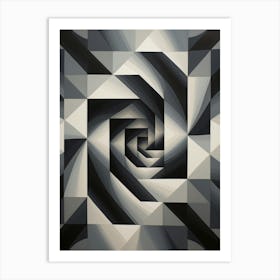 Optical Illusion Abstract Geometric 14 Art Print