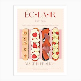 Eclair Mid Century Art Print
