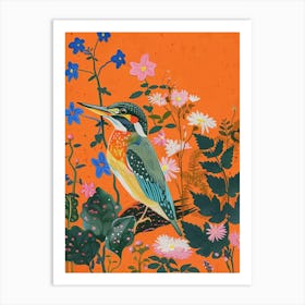 Spring Birds Kingfisher 3 Art Print