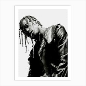 Travis Scott Painted Art Print