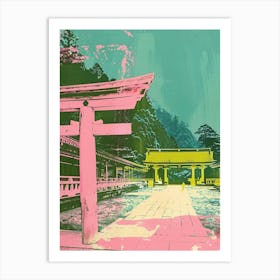 Nikko National Park Duotone Silkscreen 3 Art Print