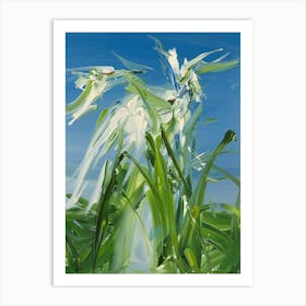 White Daffodils Art Print