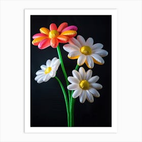 Bright Inflatable Flowers Oxeye Daisy 2 Art Print