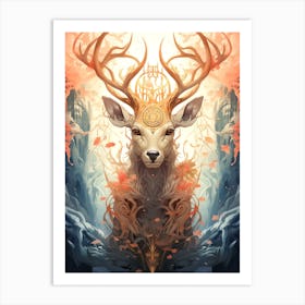 Deer Head 1 Art Print