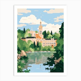 Luxembourg 1 Travel Illustration Art Print