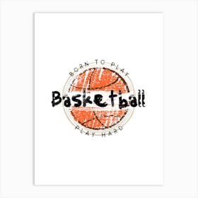 Basketball Art Print