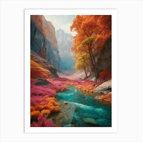 Autumn In The Canyon Art Print