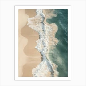 Sand And Waves Art Print