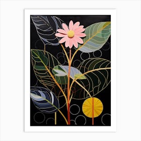 Daisy 3 Hilma Af Klint Inspired Flower Illustration Art Print