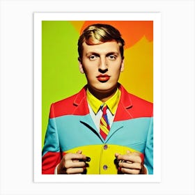 George Ezra Colourful Pop Art Art Print