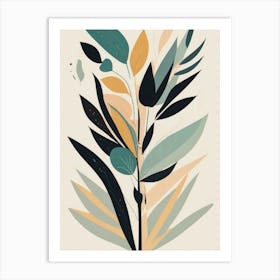 Abstract Leaves Art Print