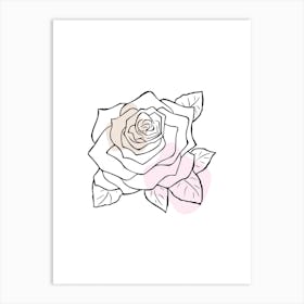 Rose Flower Art Print