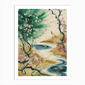 Asian Cherry Blossoms 1 Art Print