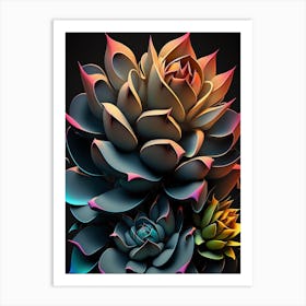 Succulents Art Print