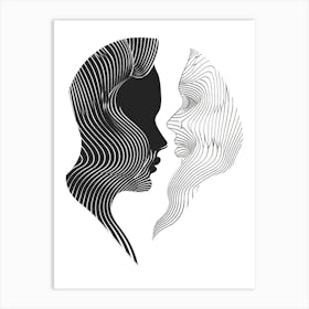 Line Art Intricate Simplicity 3 Art Print