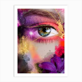 Eye Of The Woman Art Print