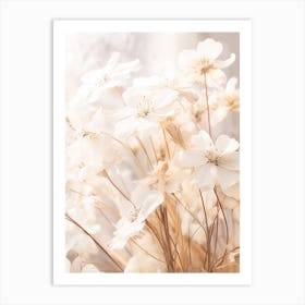 Boho Dried Flowers Phlox 2 Art Print