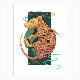 Rat Chinese Zodiac Art Print