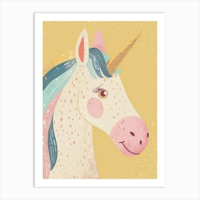 Pastel Storybook Style Unicorn 5 Art Print