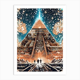 Space Pyramid Art Print