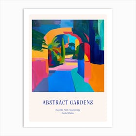 Colourful Gardens Franklin Park Conservatory Usa 1 Blue Poster Art Print