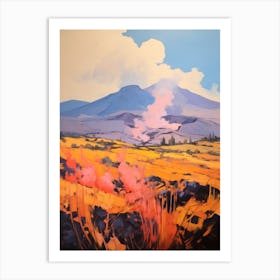 Mount Etna Italy 2 Mountain Painting Art Print