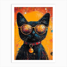 The Coolest Cat In Town 8 Art Print