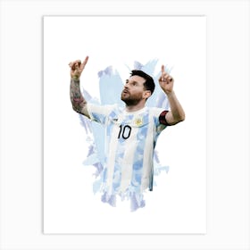 Lionel Messi Argentina Painting Art Print