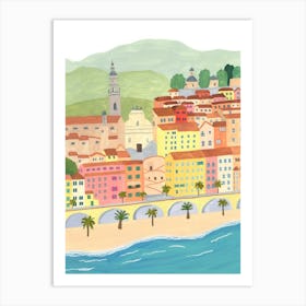 Menton, France Art Print