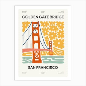 Golden Gate San Francisco Travel Matisse Style Art Print