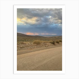 Sunset In The Desert 1 Art Print