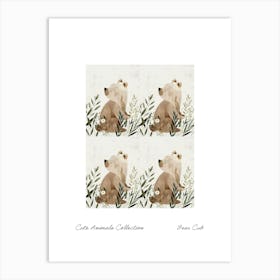 Cute Animals Collection Bear Cub 2 Art Print