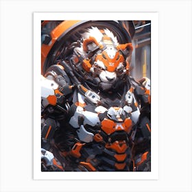 Futuristic Bear Art Art Print