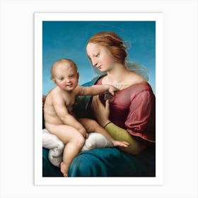 The Niccolini–Cowper Madonna, Raphael Art Print