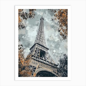 Eiffel Tower Modern 2 Art Print