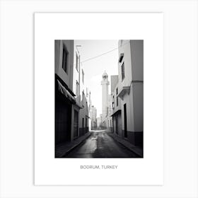 Poster Of Casablanca, Morocco, Photography In Black And White 3 Art Print