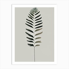 Ostrich Fern Simplicity Art Print