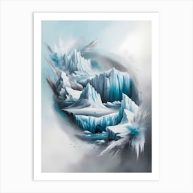 Icebergs 2 Art Print