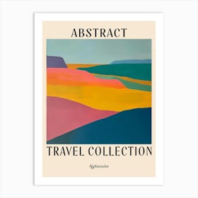 Abstract Travel Collection Poster Afghanistan 2 Art Print